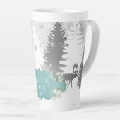 Winter Wonderland Latte Tasse - Aquamarin (Rechte Ecke)