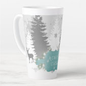 Winter Wonderland Latte Tasse - Aquamarin (Linke Ecke)
