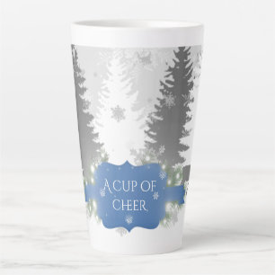Winter Wonderland Latte Tasse - Blau