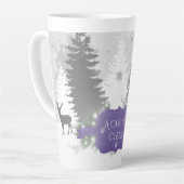 Winter Wonderland Latte Tasse - Lila (Linke Ecke)