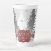 Winter Wonderland Latte Tasse - Rot (Vorderseite)
