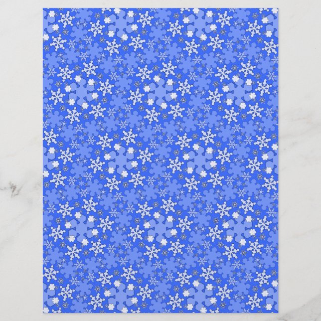 Winter Wonderland Lei any Color Scrapbook Paper (Vorderseite)