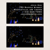 Winter Wonderland Lights Blau und Weiß Urlaub (Vorne & Hinten)