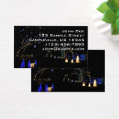 Winter Wonderland Lights Blau und Weiß Urlaub (Schreibtisch)