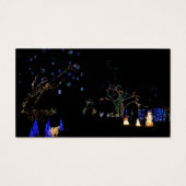 Winter Wonderland Lights Blau und Weiß Urlaub (Rückseite)