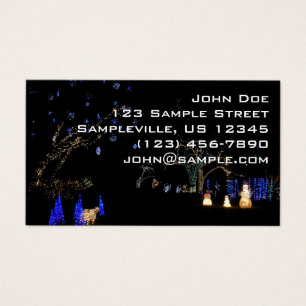 Winter Wonderland Lights Blau und Weiß Urlaub