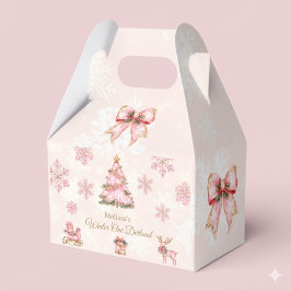 Winter Wonderland Mädchen 1. Geburtstag Rosa Schne Geschenkschachtel