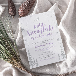 Winter Wonderland, Mädchen-Baby-Party/Baby-Sprinkl Einladung