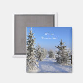 Winter Wonderland Magnet (Vorderseite/Rückseite)