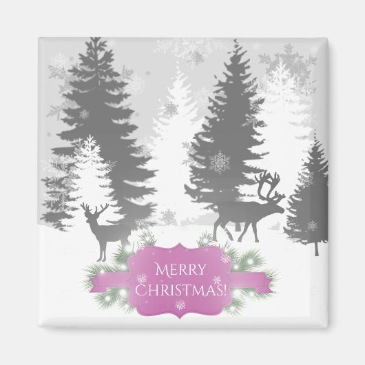 Winter Wonderland Magnet - Magenta (Vorne)
