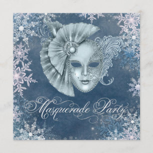 Winter Wonderland Maskenball Einladungen