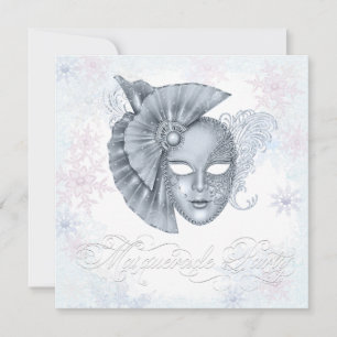 Winter Wonderland Maskenparty-Einladungen Einladung