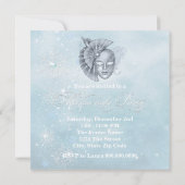 Winter Wonderland Masquerade Party Einladungen (Rückseite)