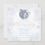 Winter Wonderland Masquerade Party Einladungen (Rückseite)