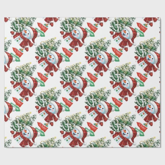 Winter Wonderland - Matte Wrapping Paper Geschenkpapier (Flach)