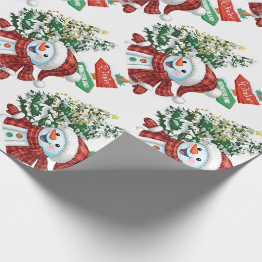 Winter Wonderland - Matte Wrapping Paper Geschenkpapier (Ecke)