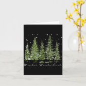 Winter Wonderland Merry Christmas Xmas Tree Pajama Karte (Gelbe Blume)