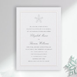 Winter Wonderland Moderne Klassische Formelle Hoch Einladung