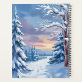 Winter Wonderland | Mountain Snow Nature Painting  Planer (Rückseite)
