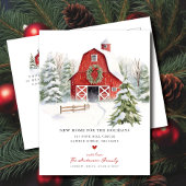 Winter Wonderland Moving Announcement Ankündigungspostkarte