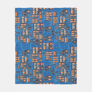 Winter Wonderland: Nachtleben im Haus Scapes Fleecedecke