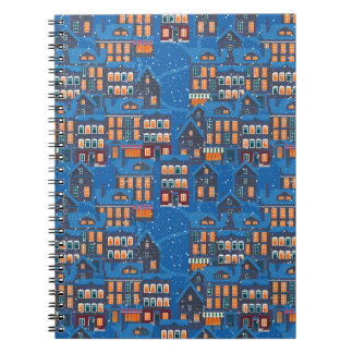 Winter Wonderland: Nachtleben im Haus Scapes Notizblock