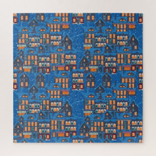 Winter Wonderland: Nachtleben im Haus Scapes Puzzle