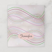 Winter Wonderland Name Place Holder Platzkarte (Außenseite Aufgefaltet)