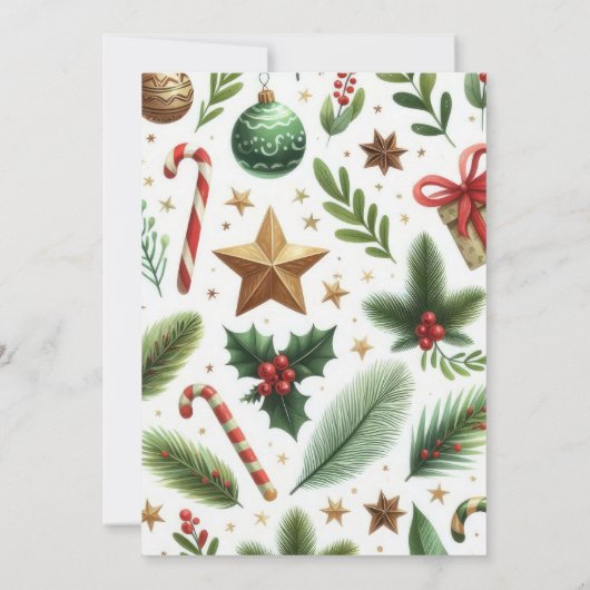 Winter Wonderland Niedlich Winter Tiere 8. Geburts Einladung (Rückseite)