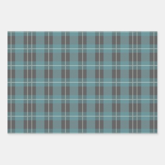 Winter Wonderland Nordic Patternblau aquamarine Cr Geschenkpapier Set (Vorderseite 3)