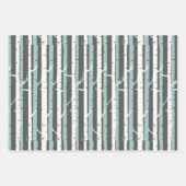 Winter Wonderland Nordic Patternblau aquamarine Cr Geschenkpapier Set (Vorderseite 2)