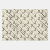 Winter Wonderland Nordic Patternblau aquamarine Cr Geschenkpapier Set (Vorderseite)