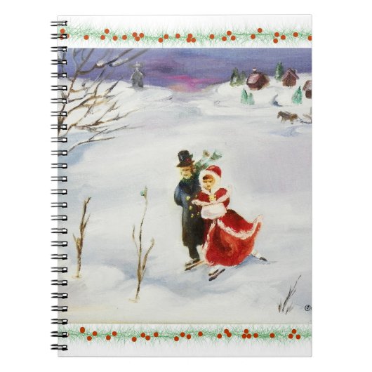 Winter Wonderland Notebook Notizblock (Vorderseite)
