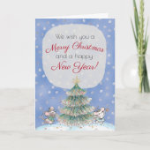 Winter Wonderland Nutcracker Thema Weihnachten Karte (Vorderseite)