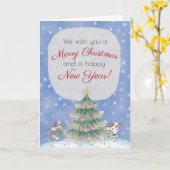 Winter Wonderland Nutcracker Thema Weihnachten Karte (Gelbe Blume)