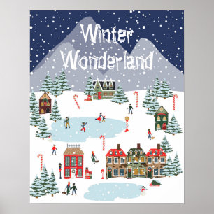Winter Wonderland (oder ändern Sie den Satz) Poste Poster