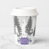 Winter Wonderland Paper Cup - Lila Pappbecher (Rückseite)