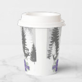 Winter Wonderland Paper Cup - Lila Pappbecher (Rechts)