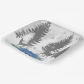 Winter Wonderland Paper Plate - Blue Pappteller (Gewinkelt)