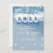 Winter Wonderland Party Balloons Neujahr Einladung (Vorderseite)