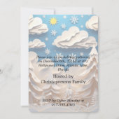 Winter Wonderland Party Einladung (Vorderseite)