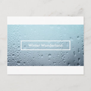 Winter Wonderland-Partyfenster Einladungspostkarte