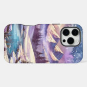 Winter Wonderland Patterns of Nature Mountain Lake iPhone Hülle (Rückseite (Horizontal))