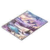 Winter Wonderland Patterns of Nature Mountain Lake Notizblock (Linke Seite)