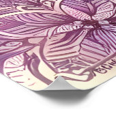 Winter Wonderland Patterns of Nature Mountain Lake Poster (Ecke)