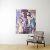 Winter Wonderland Patterns of Nature Mountain Lake Wandteppich (Beispiel)