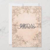 Winter Wonderland Peachy Snowboardverleih Ristoran Einladung (Rückseite)