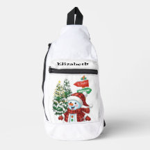 Winter Wonderland - Personalisierte Umhängetasche