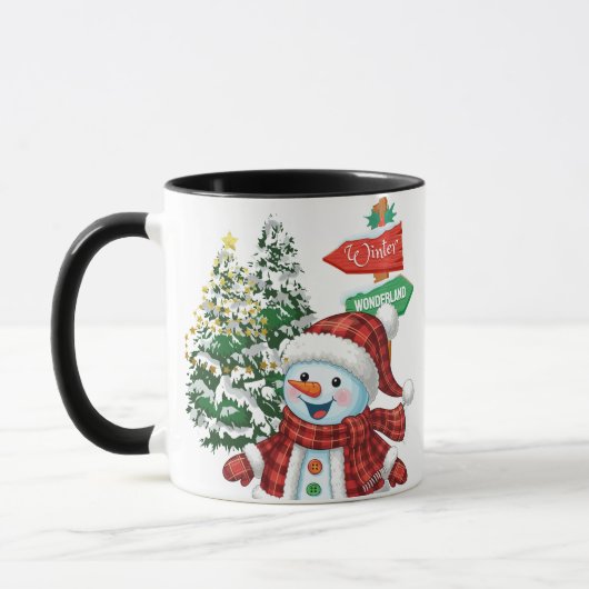 Winter Wonderland - Personalized Mug Tasse (Links)