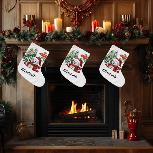 Winter Wonderland - Personalized Stocking Großer Weihnachtsstrumpf